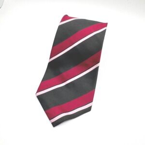 Gitman Bros. Stripe Necktie Tall Man Cheshire Regiment‎ Silk Tie USA Made 65"